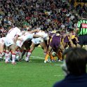 AUS QLD Brisbane 2004MAY28 Broncos 017  For my mind, the scrum is where the rule makers should pay attention to. Get them back to being an important part of the game. : 2004, 2004 - The "Get Fluxed" Australian Tour, Australia, Brisbane, Brisbane Broncos, Date, May, Month, NRL, Places, QLD, Rugby League, Sports, St George Illawarra Dragons, Suncorp Stadium, Trips, Year